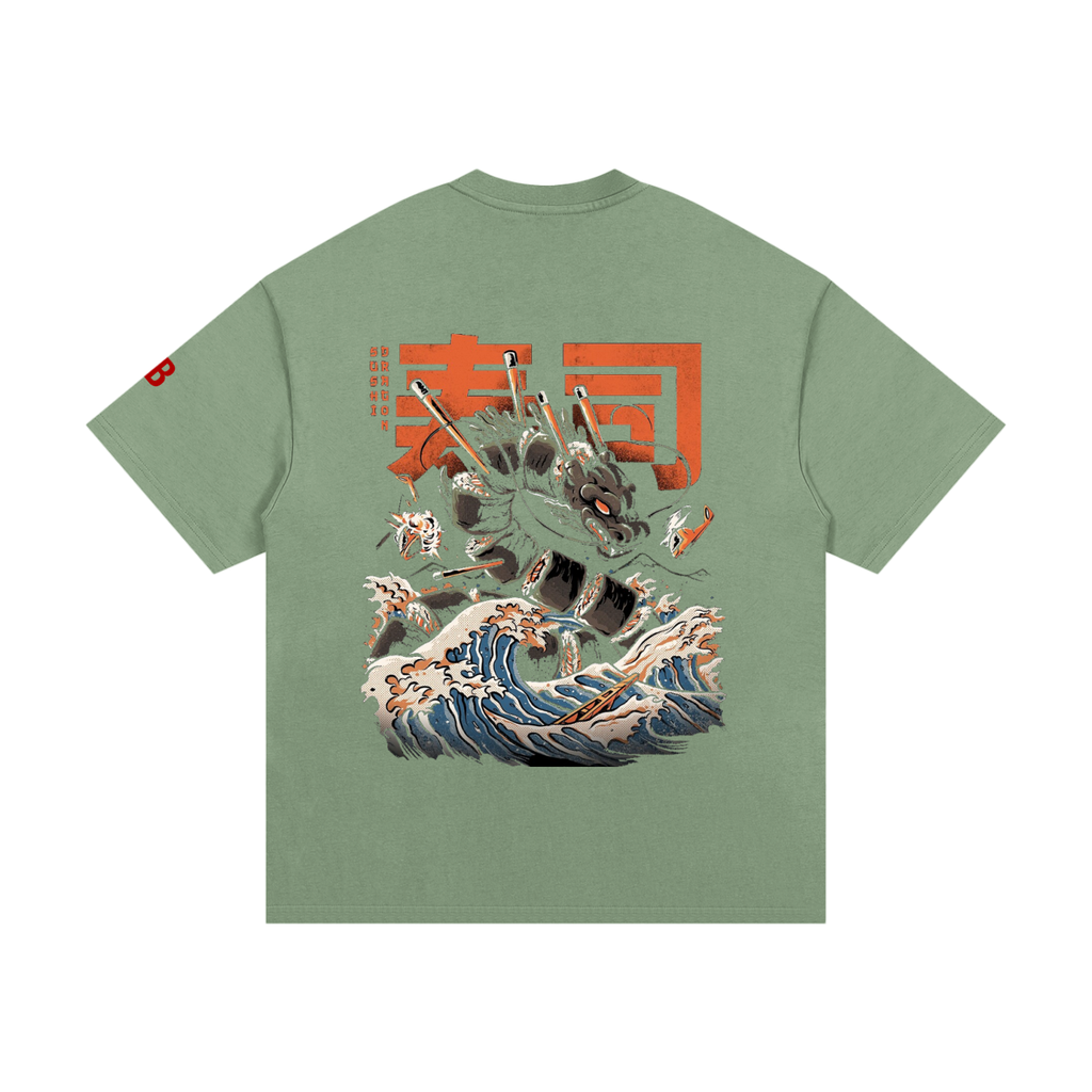 Sushi Dragon, Essential Heavyweight Cotton T-Shirt
