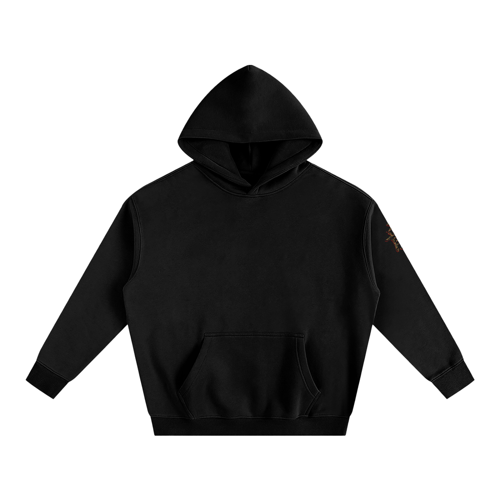 Samurai Cat, Oversize Fleeced Hoodie