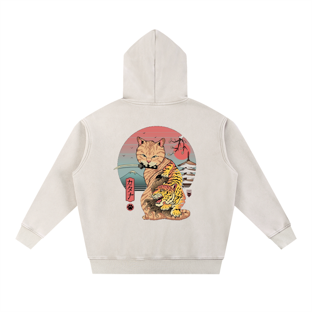 Neko, Snow Wash Fleece Oversize Hoodie