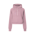 Sakura, Cropped Half-Zip Hoodie