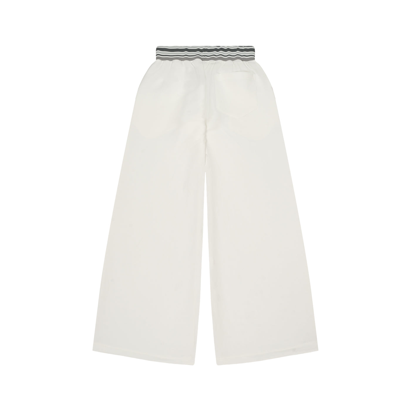 Striped Waist Wide Leg Pants