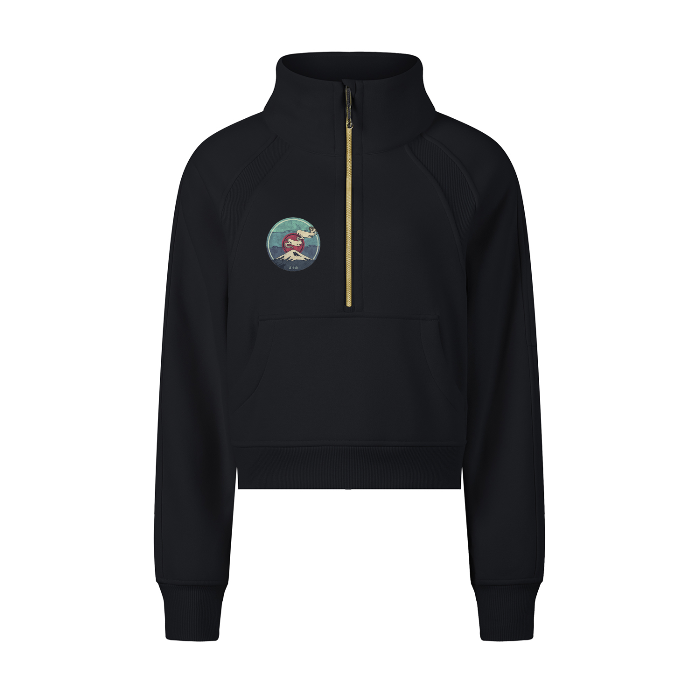 Inari, Cropped Half-Zip Sweatshirt