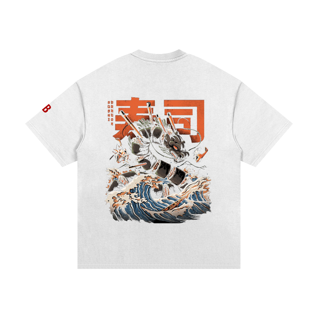 Sushi Dragon, Essential Heavyweight Cotton T-Shirt