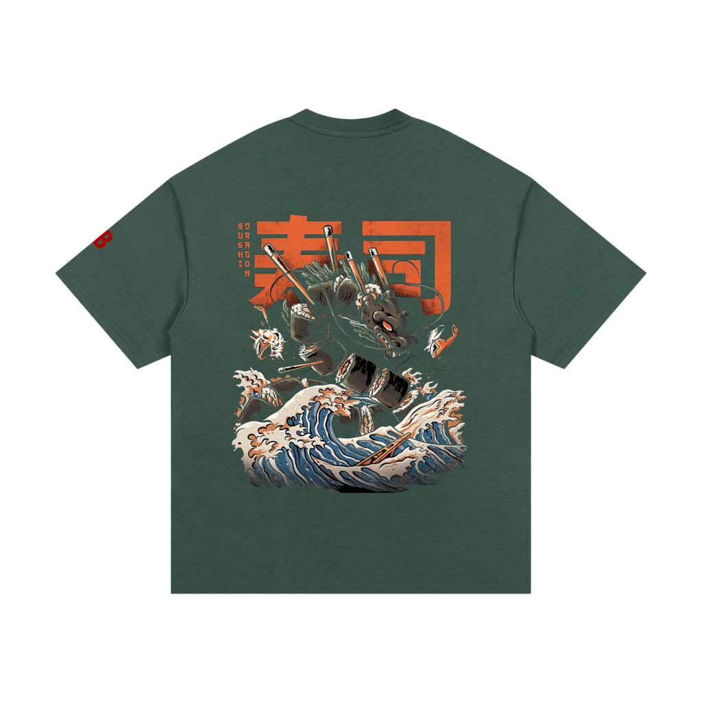 Sushi Dragon, Essential Heavyweight Cotton T-Shirt