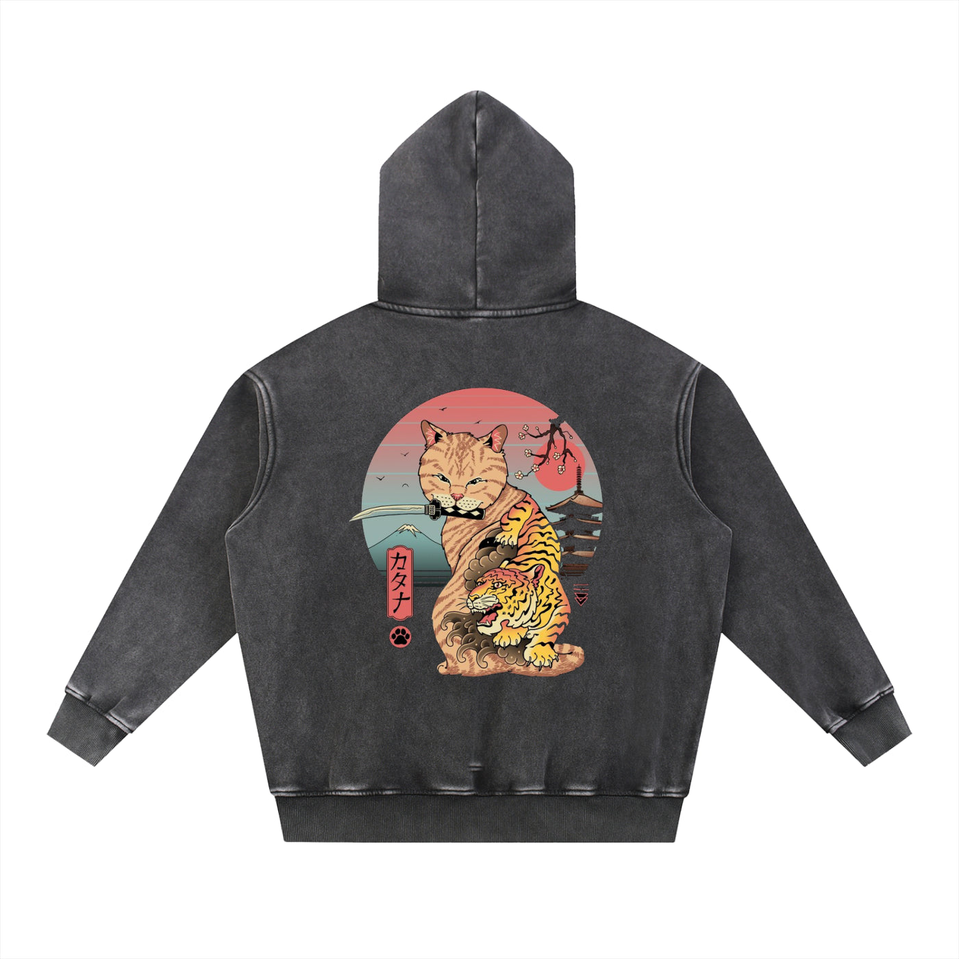 Neko, Snow Wash Fleece Oversize Hoodie