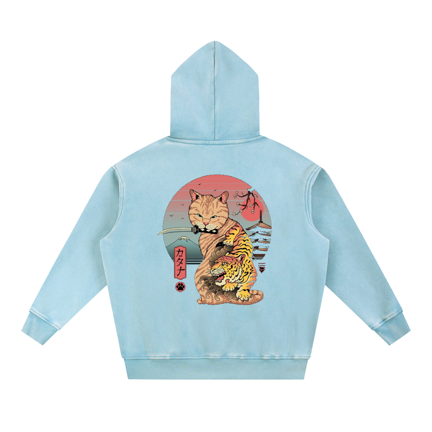 Neko, Snow Wash Fleece Oversize Hoodie