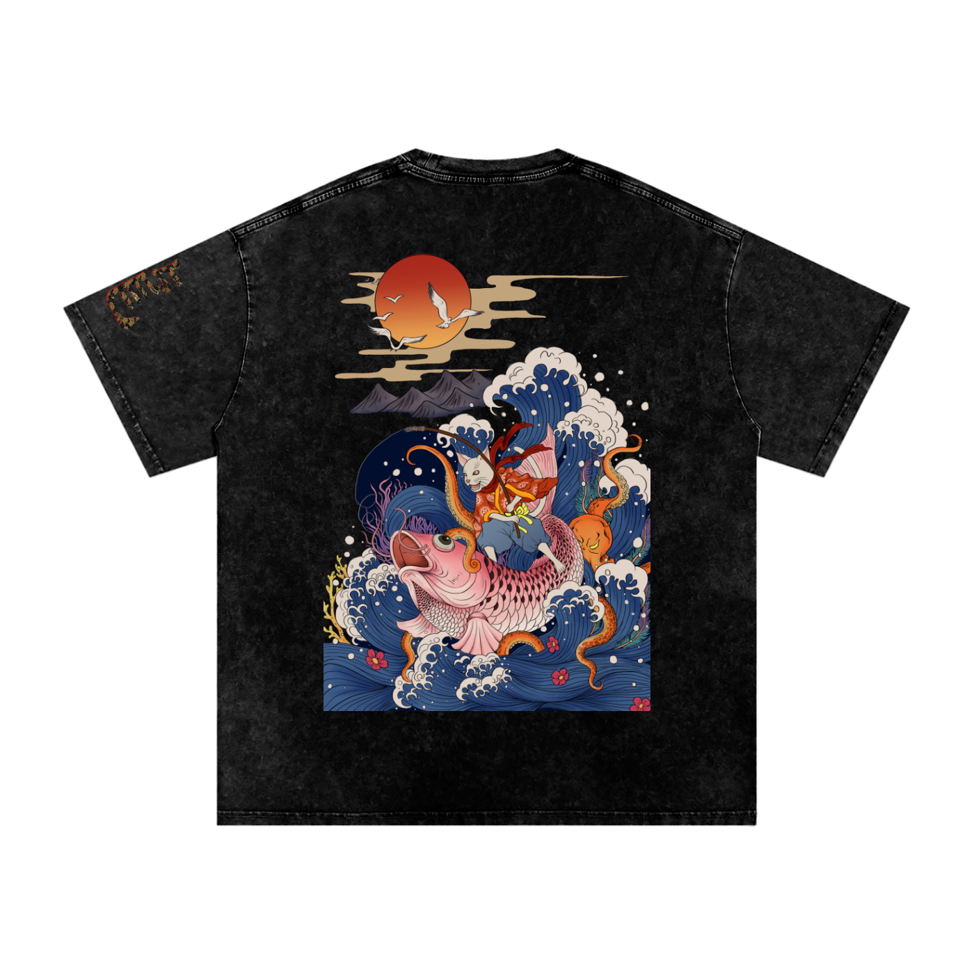 Coy Rider, Snow Washed Oversized Cotton T-Shirt