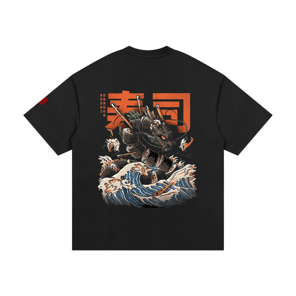 Sushi Dragon, Essential Heavyweight Cotton T-Shirt