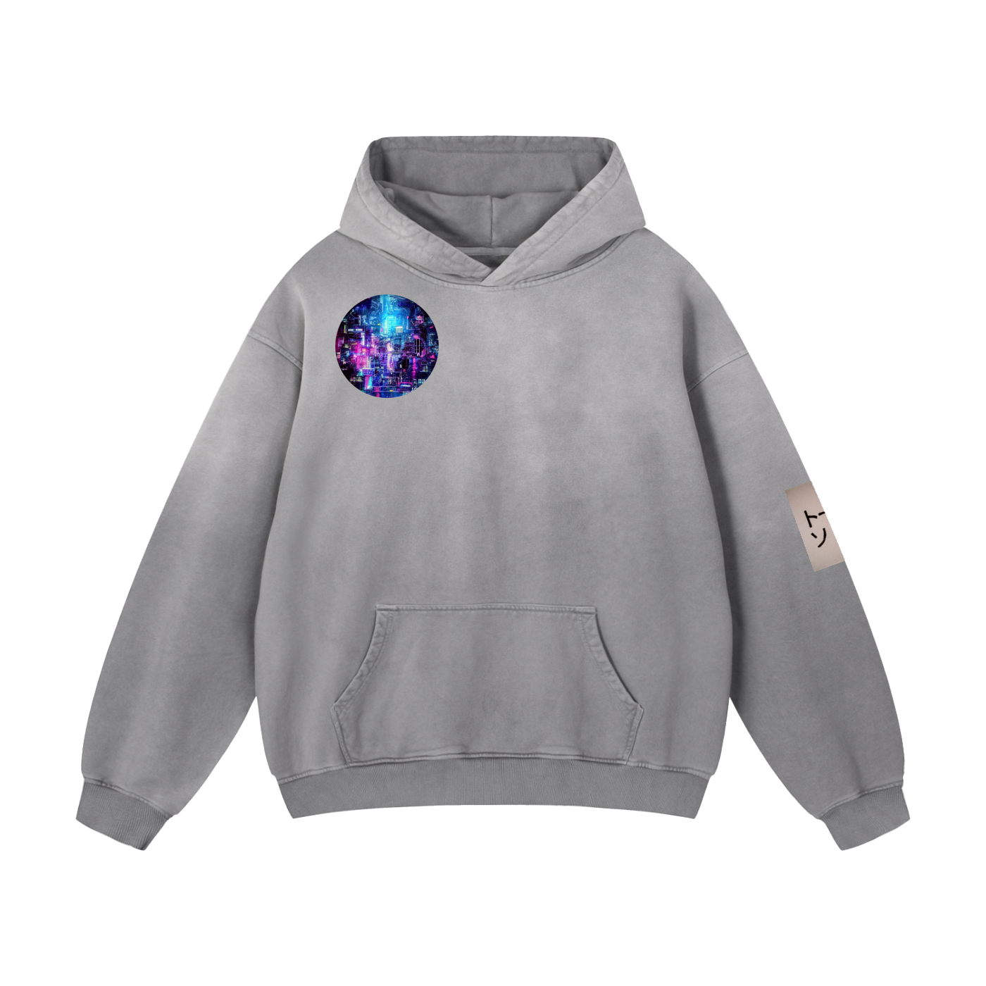 Elven Mech, Heavyweight Sunfade Oversized Hoodie