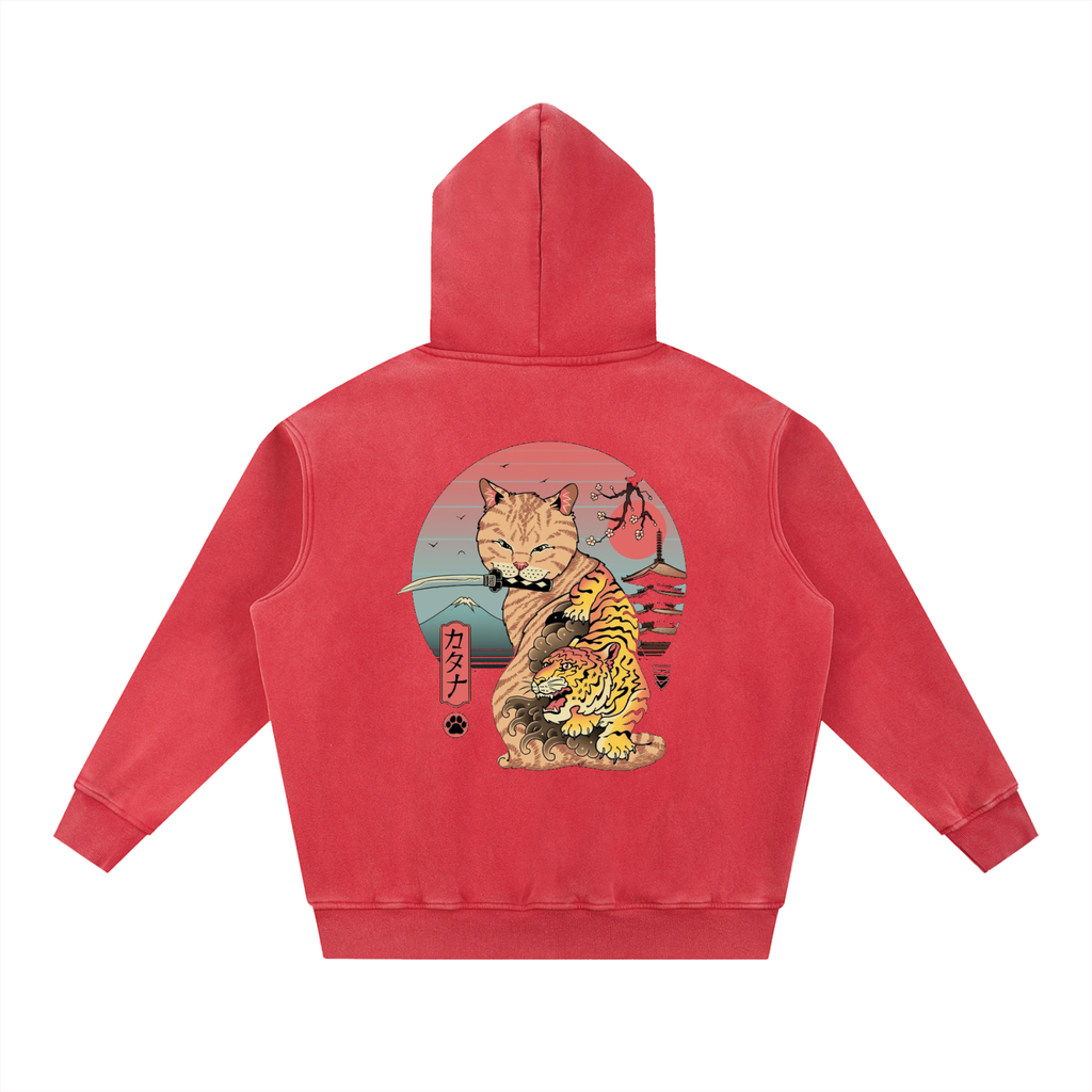Neko, Snow Wash Fleece Oversize Hoodie