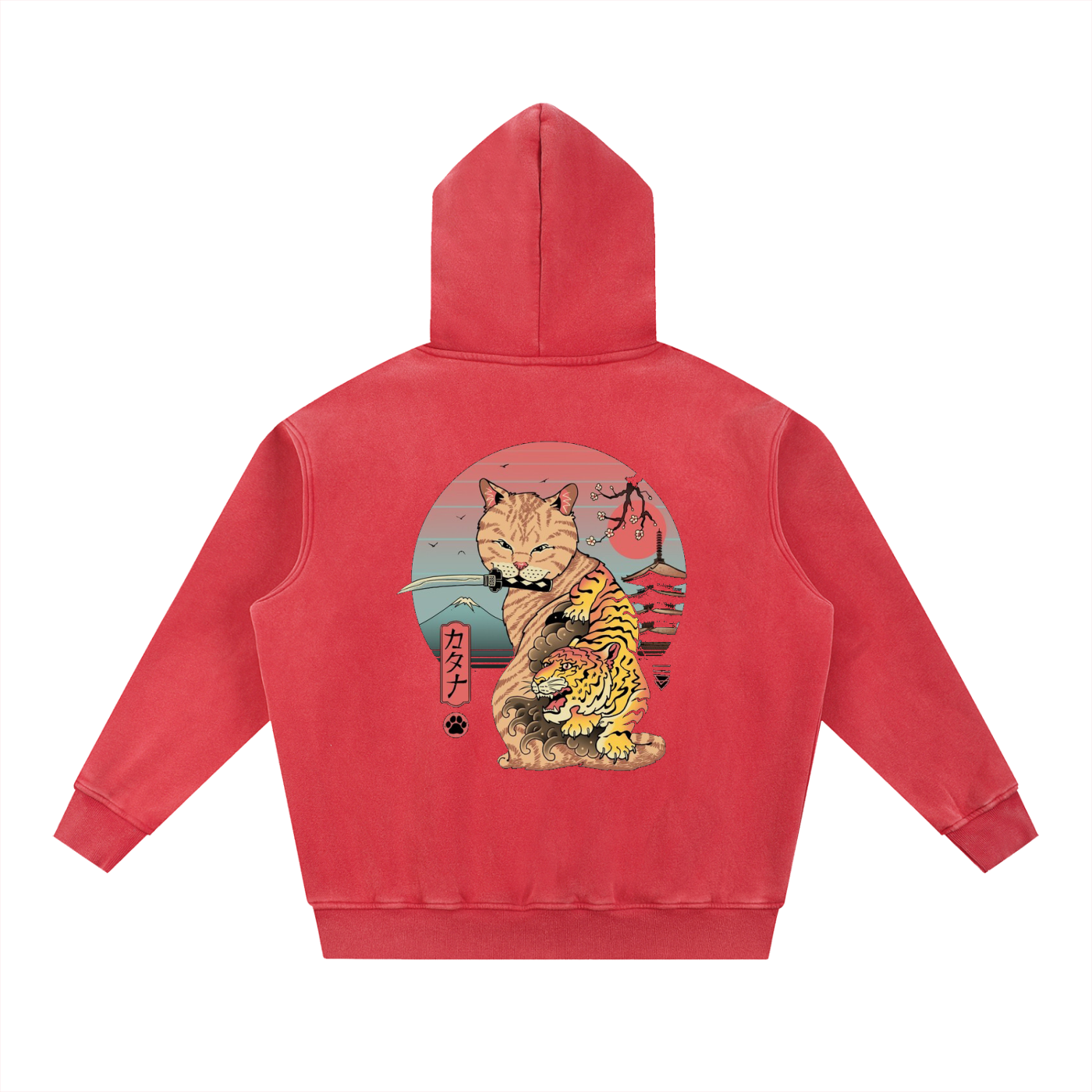 Neko, Snow Wash Fleece Oversize Hoodie