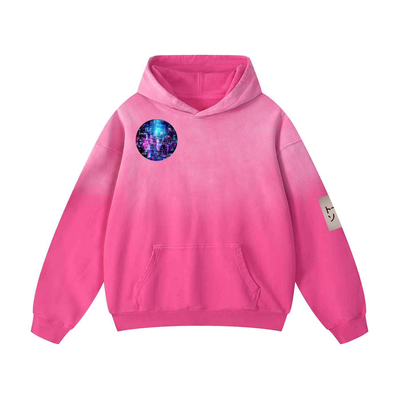 Elven Mech, Heavyweight Sunfade Oversized Hoodie