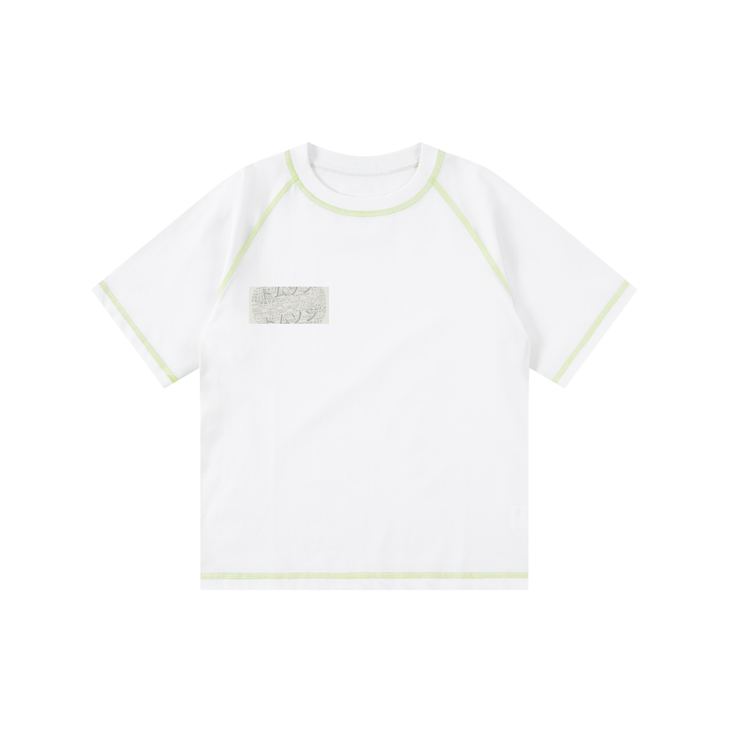 Punk, Loose Contrast-Stitched Kids' T-Shirt