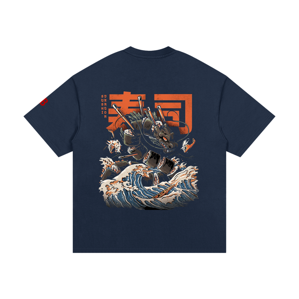 Sushi Dragon, Essential Heavyweight Cotton T-Shirt