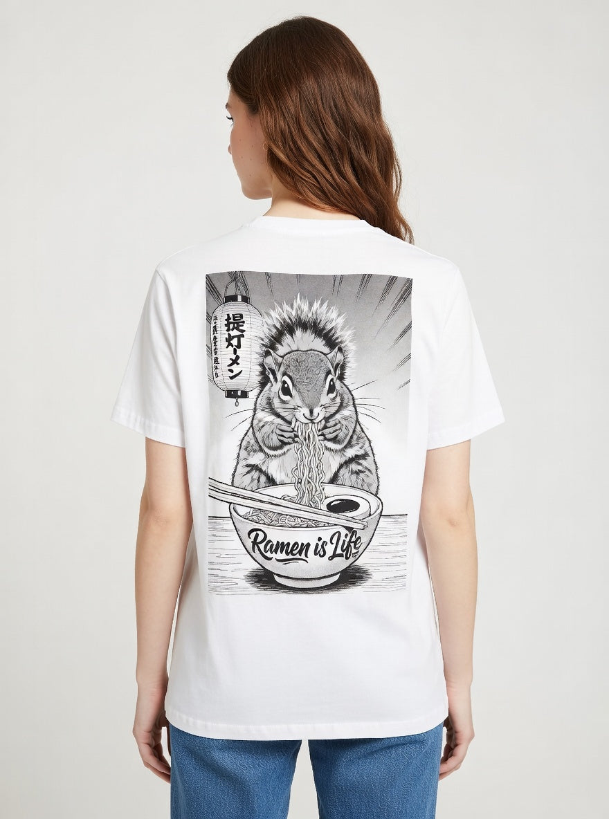 Ramen Squirrel, Essential Cotton T-Shirt